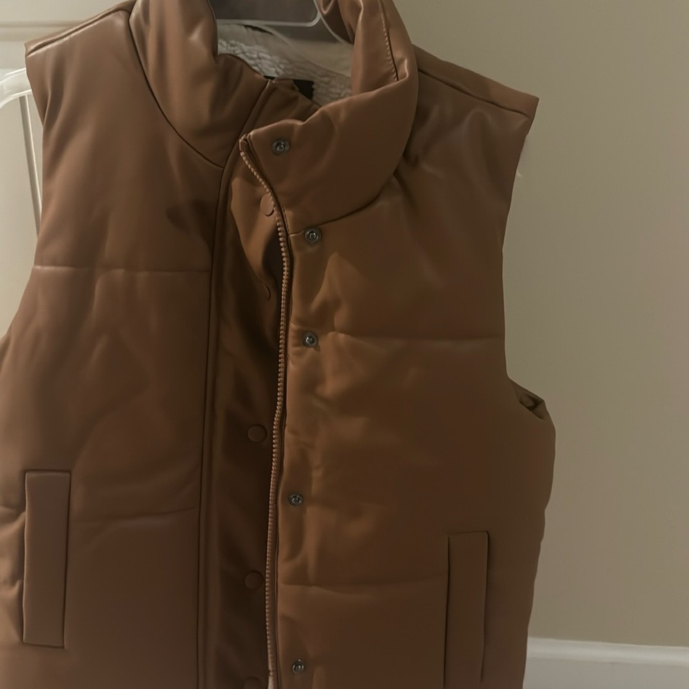 Fashionova fur lined brown vest